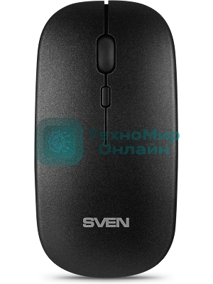 Мышь беспроводная SVEN RX-565SW темно-серый, 1600 dpi, радиоканал, USB, кнопки - 4