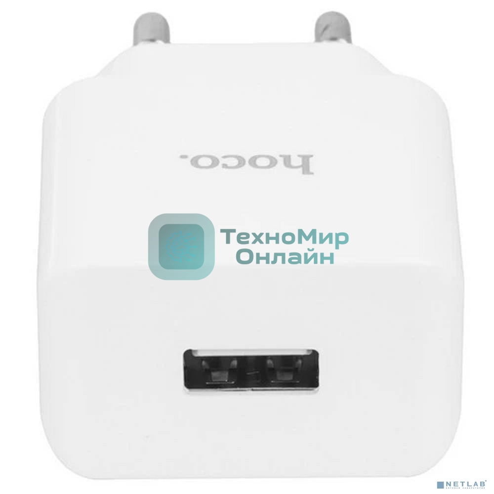 Сетевое зарядное устройство HOCO C106A/Сетевое ЗУ/1 USB/Выход: 10.5W/White