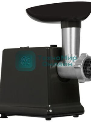 Мясорубка электрическая Centek CT-1624 черный, 2000 Вт, 2.0 кг/мин, реверс, защита от перегрузки, насадки - 4
