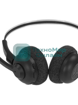 Гарнитура JLab GO Work Pop Wireless Headphones чёрный, беспроводная, Bluetooth, до 50 ч