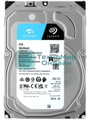 Жесткий диск Seagate SATA 6Tb 5400RPM 6Gb/S 256MB ST6000VX009