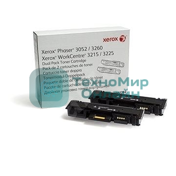 Картридж лазерный Xerox 106R02782 черный, 6000 стр. (упаковка 2шт х 3000 стр.), для Phaser 3052/3260/WC 3215/25 (channels)