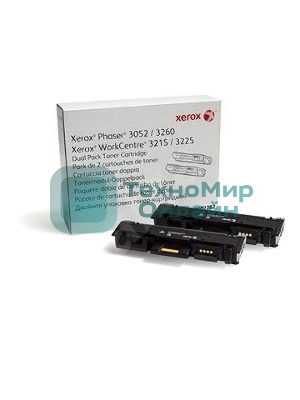 Картридж лазерный Xerox 106R02782 черный, 6000 стр. (упаковка 2шт х 3000 стр.), для Phaser 3052/3260/WC 3215/25 (channels)