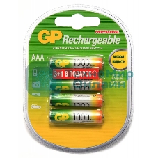 Аккумулятор GP 100AAAHC3/1-2CR4 AAA 1000mAh (3шт +1 шт. в уп-ке)