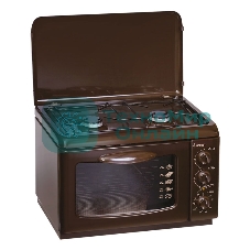 Плита комбинированная Gefest ПГЭ 120 К19 коричневый, конфорок 2 газовых, духовка 18 л, 55 см x 40 см x 39 см