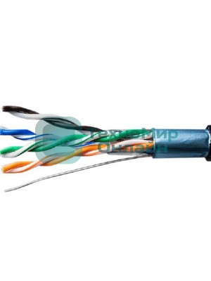 Кабель витая пара F/UTP cat.5e 4х2х24AWG solid CU PE Outdoor Standard черный