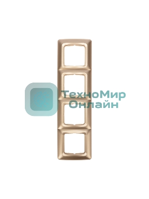 Рамка Kranz 4-я DEA горизонтальная Золотой металлик (1/10/90)