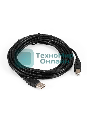 Кабель USB 2.0 ExeGate EX-CC-USB2-AMBM-5.0 (Am/Bm, 5м)