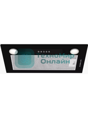 Вытяжка встраиваемая Kuppersberg Inlinea 52 BX черный/серебристый, 52 см, 1300 куб. м/ч, 41 дБ