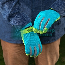 Перчатки садовые Luxe Palisad на липучке, силиконовое нанесение, размер 7