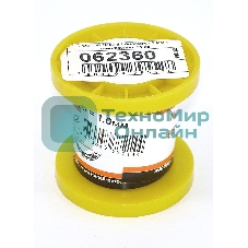 Припой ПОС-61 диаметр 1 мм с канифолью 50 гр