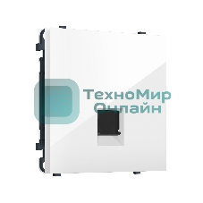MS112030 Комплект механизма телефонной розетки SIGMA Белый глянец RJ-11 (4P4C) с/ш QUANT PRO (SP1120, PR190)