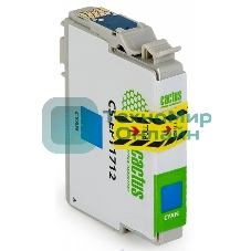 Картридж струйный Cactus CS-EPT1712 17XL голубой (10 мл) для Epson Expression Home XP-33/103/203/207/303/306/403/406