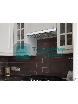 Вытяжка встраиваемая Maunfeld VS Light Glass 60 белый, 60 см, 520 куб. м/ч, 56 дБ