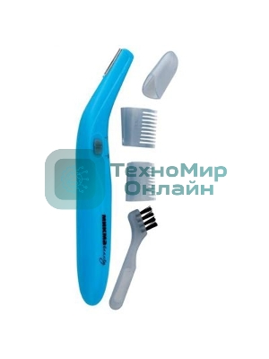 Триммер женский для области бикини Микма ИП 2101, тип батареек ААА, 2 гребневые насадки (уп-ка 50шт)