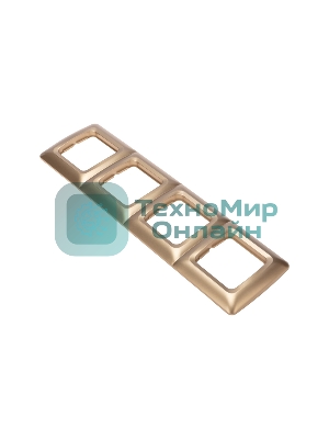 Рамка Kranz 4-я DEA горизонтальная Золотой металлик (1/10/90)