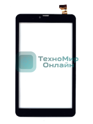 Сенсорное стекло (тачскрин) для Irbis TZ831, черное с рамкой