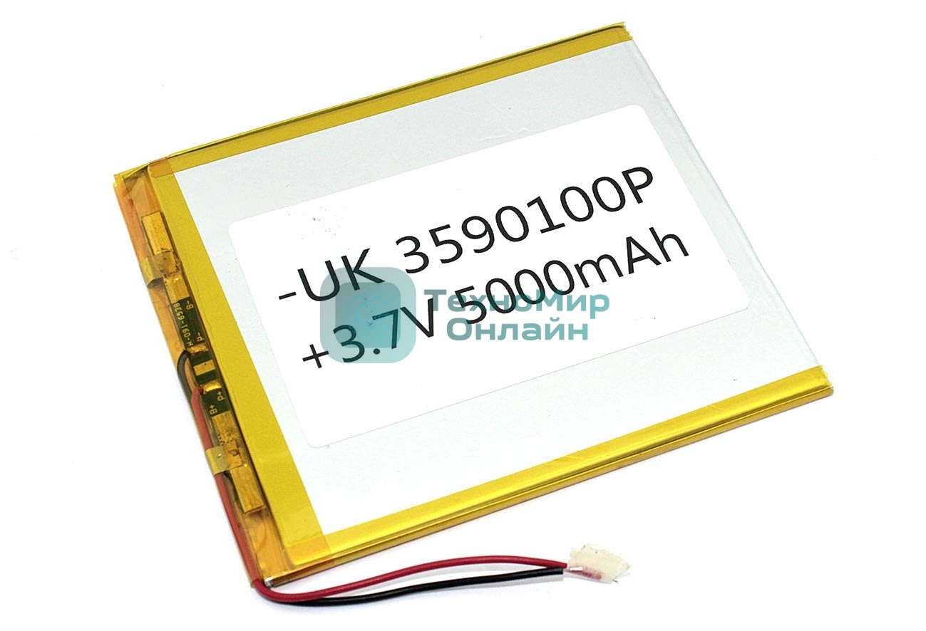 Аккумулятор Li-Pol (батарея) 3.5x90x100мм 2pin 3.7V/5000mAh