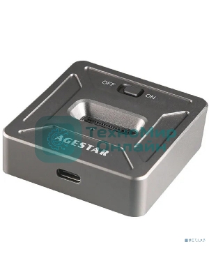 Док Станция SSD M.2 NVME AgeStar 31CBNV1C (GRAY) серый
