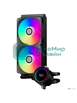 Система охлаждения PCCooler DA240 ARGb черный 120мм алюминий+медь 1800rpm 33.8db 3-pin 300W