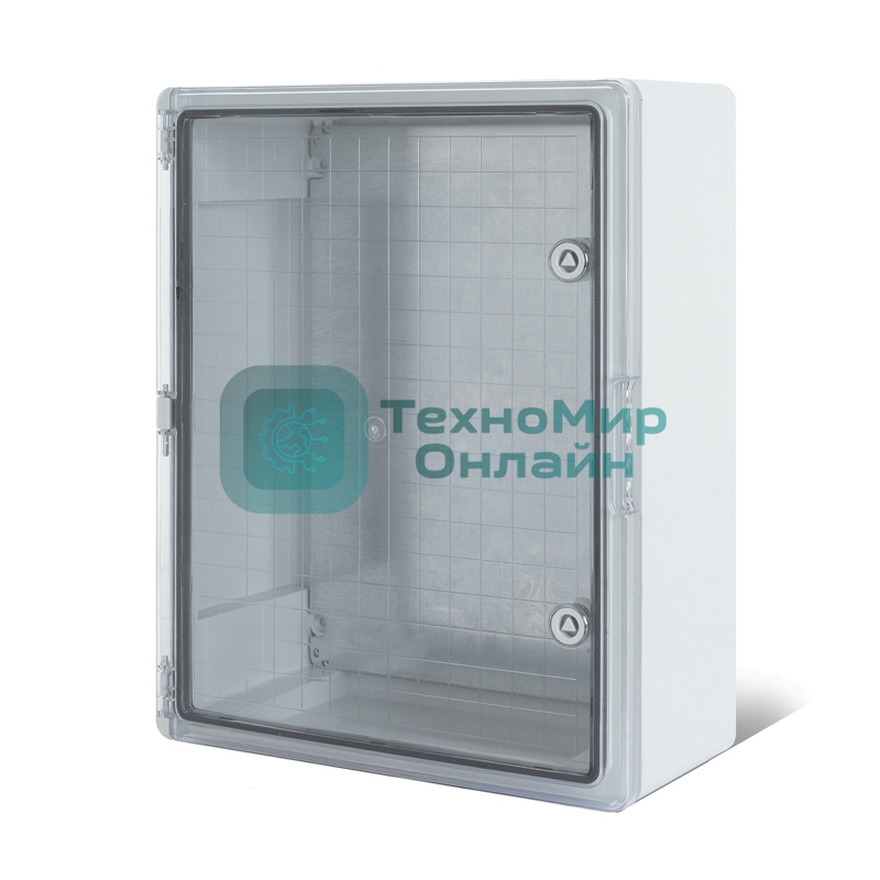 Корпус пластиковый ЩМПп Rexant с прозрачной дверцей и монтажной панелью 400х300х170мм, ABS, УХЛ1, IP65