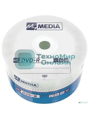 Диск DVD-R MyMedia 4.7Gb 16x Pack wrap (50шт) (69200)