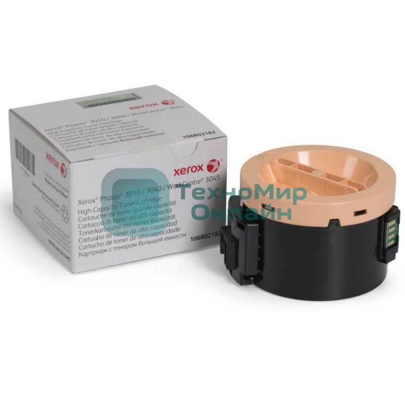 Картридж лазерный Xerox 106R02183 черный для Xerox Ph 3010/WC 3045B 2300 стр.(channels)