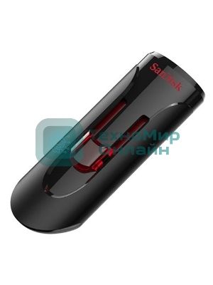 Флешка USB Sandisk CZ600 Cruzer Glide (SDCZ600-032G-G35), 32Gb, USB 3.0, R/W 100/20, черный
