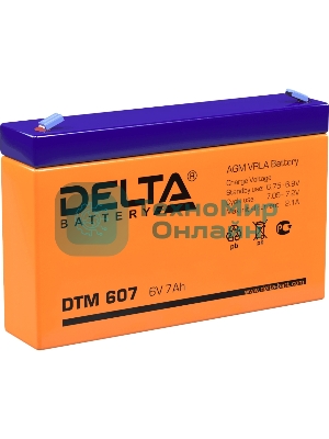 Батарея для ИБП Delta DTM 607 (6V, 7Ah)