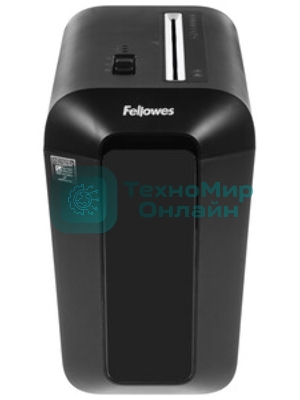 Шредер Fellowes PowerShred LX65 черный (секр.P-4)/перекрестный/10лист./22лтр./скрепки/скобы/пл.карты