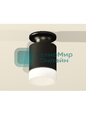 Светильник Ambrella Light XS6302111 SBK/PBK/FR черный песок/черный полированный/белый матовый MR16 GU5.3 (N6902, C6302, N6248)