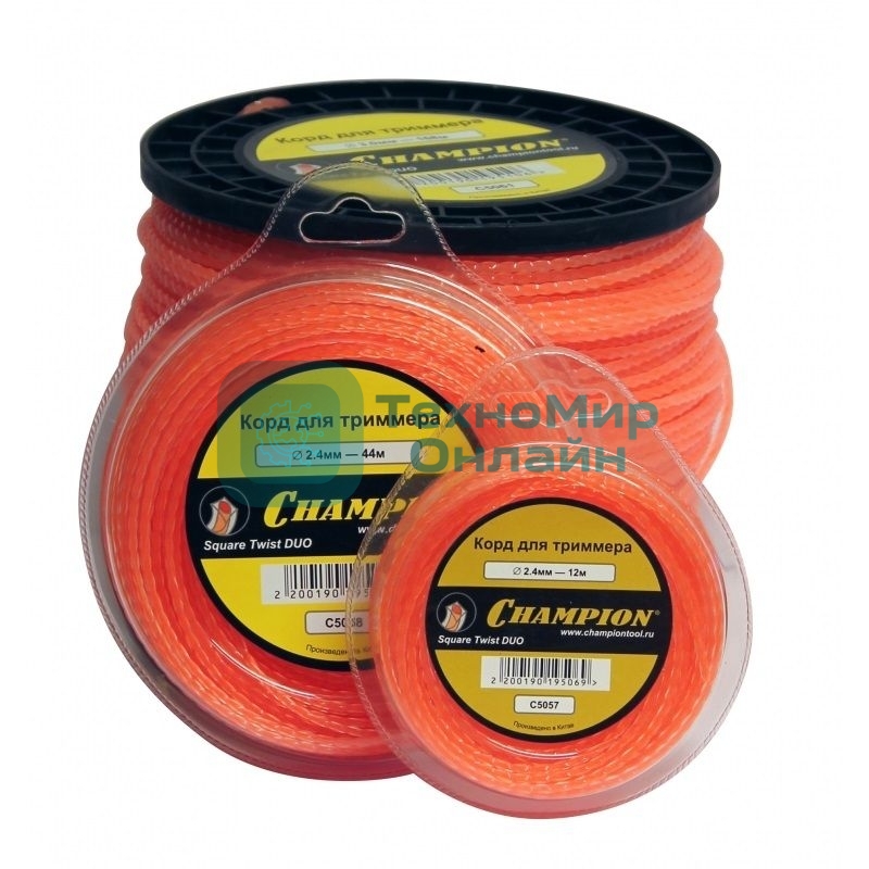 Корд трим. CHAMPION C5057Square Twist DUO 2.4мм 12м витой квадрат