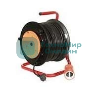 Удлинитель на катушке 1х40 м без заземл. 10А IP20 1.3 кВт с выносн. розеткой Союз 481S-2104