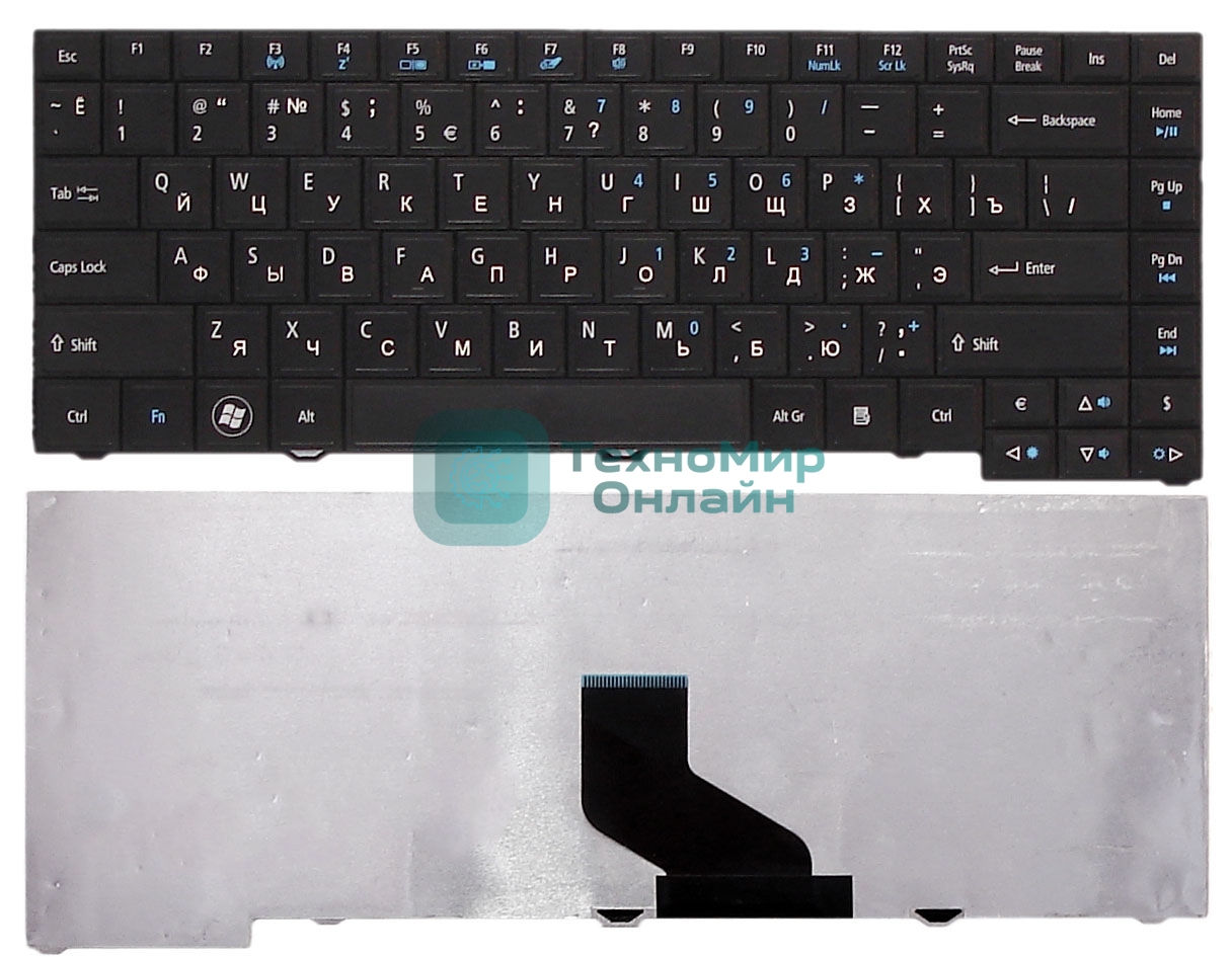 Клавиатура для ноутбука Acer Travelmate 4750 черная