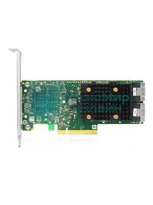 Адаптер SAS 9500-16i SGL (05-50077-02) PCIe v4 x8 LP, Tri-Mode SAS/SATA/NVMe 12G HBA, 16port(4*int SFF8654), 3816 IOC
