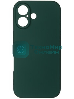 Чехол (клип-кейс) BoraSCO для Apple iPhone 16 Plus Microfiber Case черный (73687)