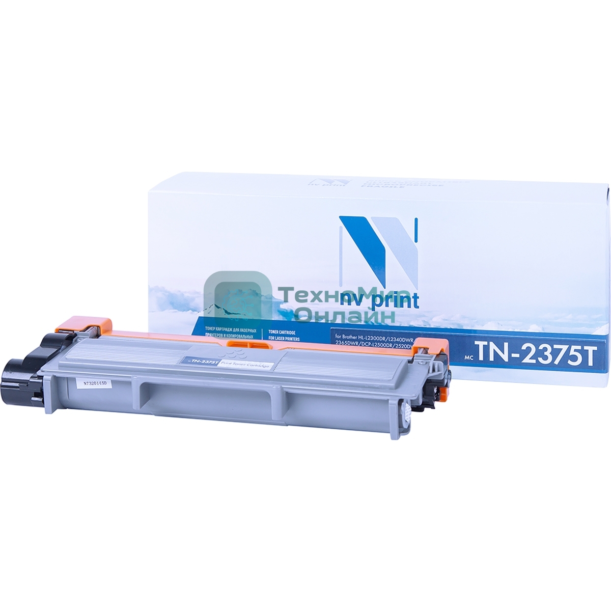 Картридж NVPrint совместимый Brother TN-2375T для HL-L2300DR L2340DWR 2360DNR/2365DWR/DCP-L2500DR/2520DWR/2540DNR/2560DWR/MFC-L2700DWR/2720D/2740D (2600k)