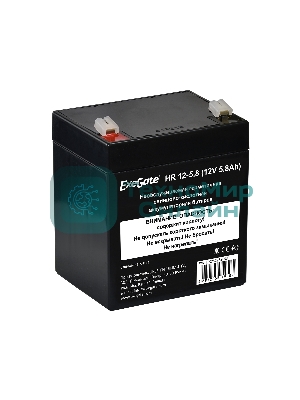 Батарея для ИБП ExeGate HR 12-5.8 (12V 5.8Ah 1223W), клеммы F1