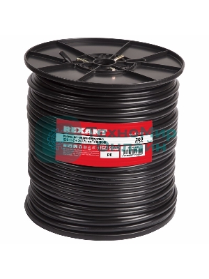 Кабель Rexant КВК-П-2 +2x0,75 мм² (Cu/Cu) черный (бухта 200 м) 01-4105