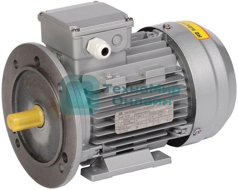 Электродвигатель IEK DRV063-B4-000-4-1520 асинхронный трехфазный АИР 63B4 380В 0.37 кВт 1500 об/мин 2081 DRIVE