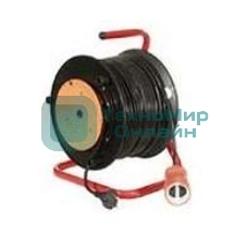 Удлинитель на катушке 1х30 м без заземл. 10А IP20 1.3 кВт с выносн. розеткой Союз 481S-2103