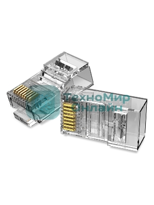 Коннектор Vention RJ45 (8p8c), cat. 6, под витую пару (50 шт.)