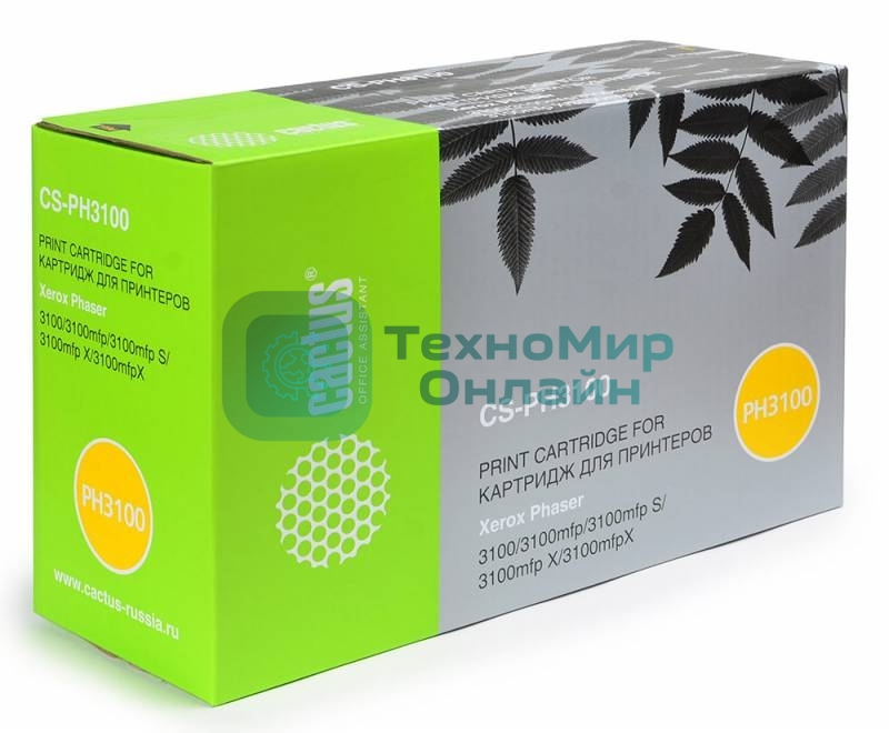 Картридж лазерный Cactus CS-PH3100 (106R01379) черный для Xerox Phaser 3100MFP (4000 стр.)