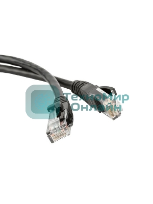 Патч-корд Lanmaster LSZH UTP кат.5e, 1.5 м, черный