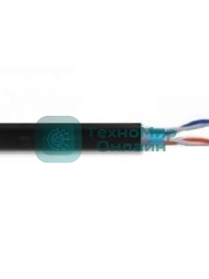 Кабель витая пара PROconnect U/UTP cat.5e 2х2х24AWG solid CCA PVC сер. (м)