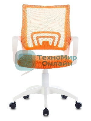 Кресло Бюрократ CH-W695NLT TW-38-3 TW-96-1 оранжевый, сетка/ткань, 120 кг, механизм качания