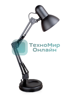 Светильник KD-313 C02 настол. 230В 60Вт E27 черный Camelion 13640