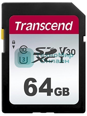 Флеш карта SD 64Gb Transcend SDХC UHS-I U3