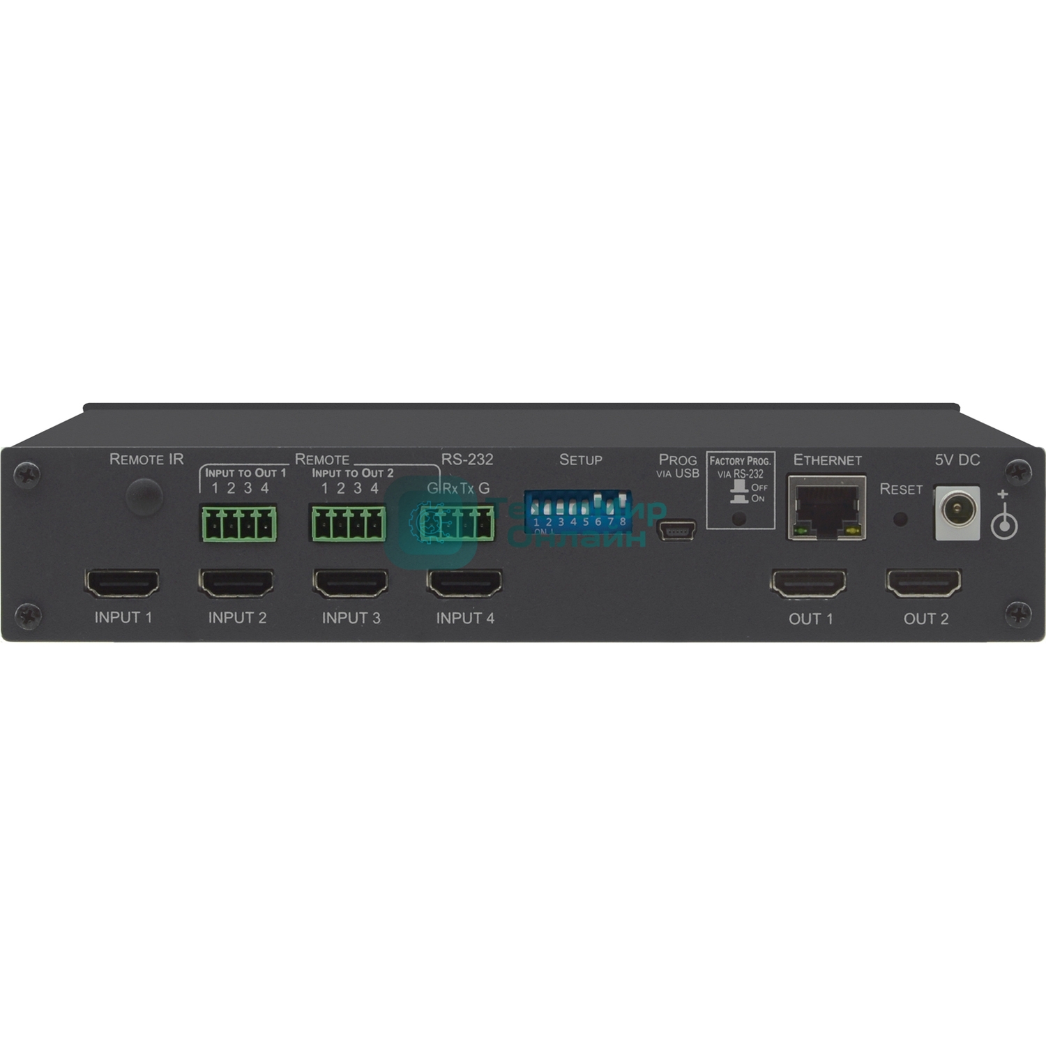 Матричный коммутатор 4х2 HDMI 4K/60 (4:4:4) с HDCP 1.4/2.2, HDR и EDID 4x2 4K HDR HDMI HDCP 2.2 Matrix Switcher