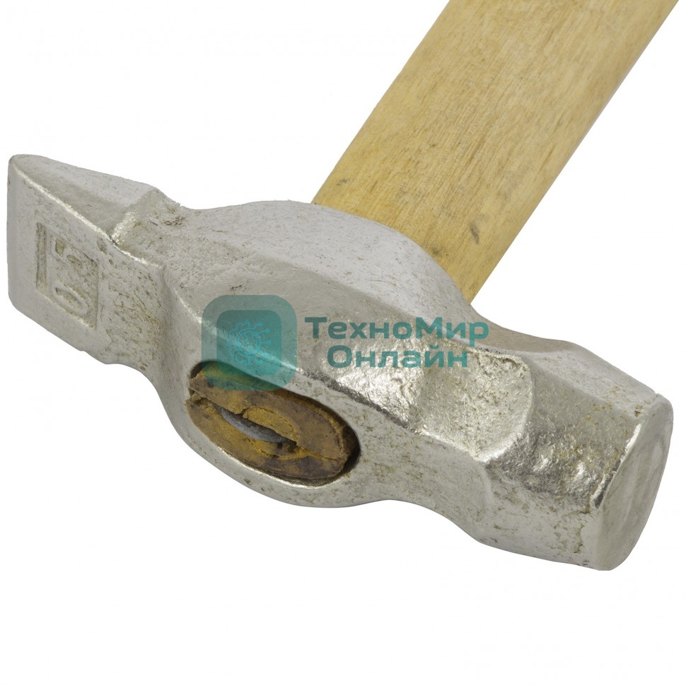 Молоток Россия слесарный,500 г,круглый боек,деревянная ручка 10240
